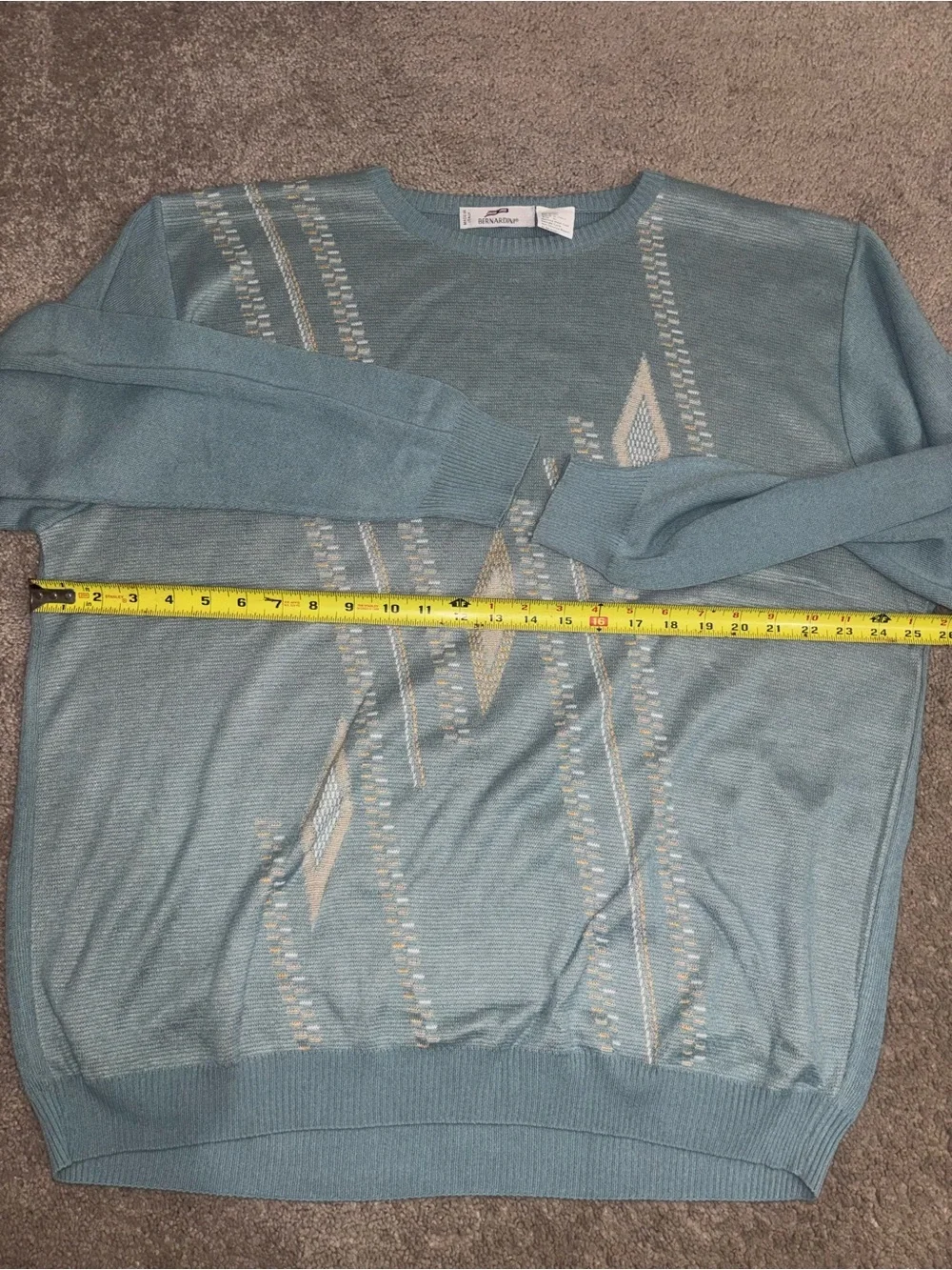 Vintage 90's Italian Bernardini Knit Sweater Size XL